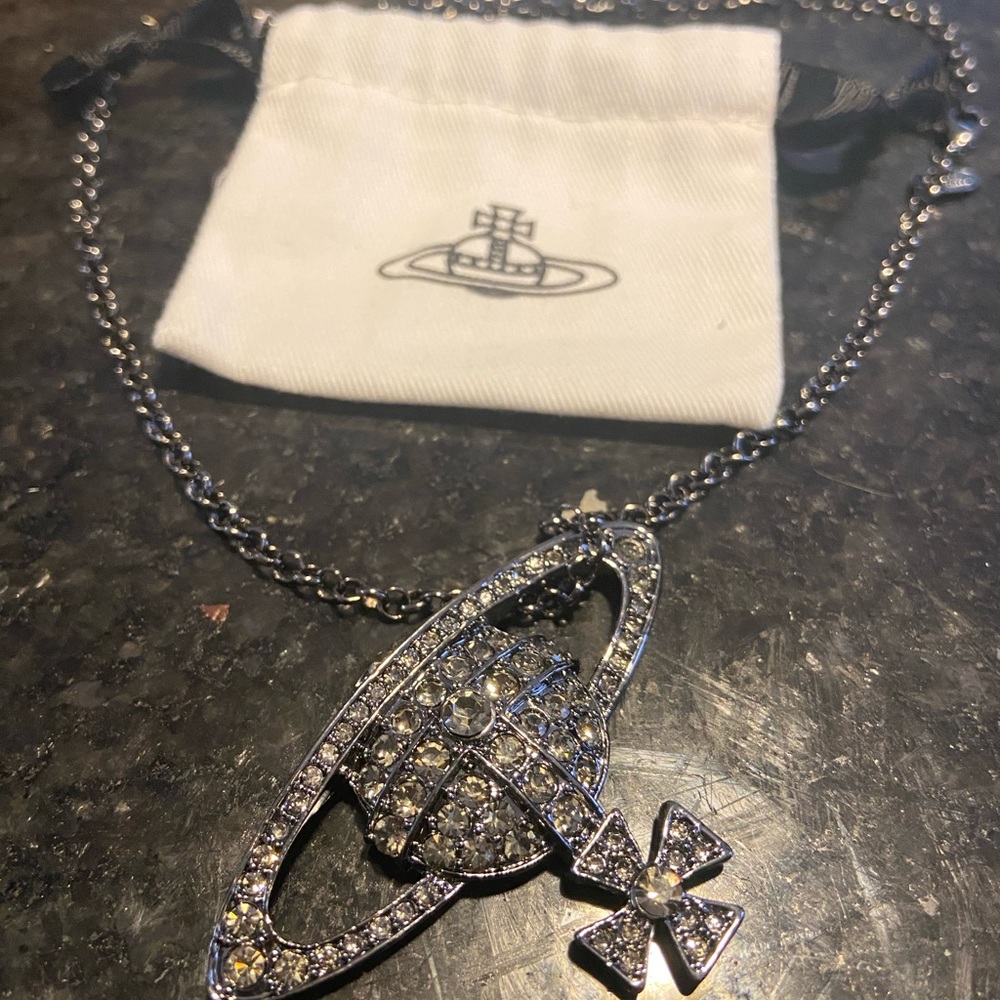 Vivienne Westwood Black/Silver Hanging Orb